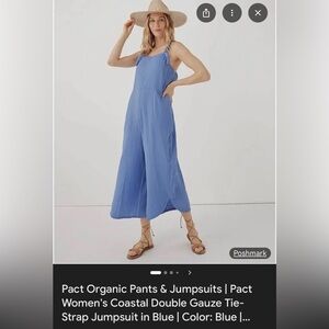 Pact Light Blue Women's Jumpsuit
